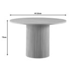 Kitchen table Mesa MDF in Oak color D120x75cm - Image 4