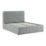 Double bed Zilin charcoal fabric 160x200cm - Слика 2