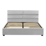 Anay double bed with drawer fabric gray 160x200cm - Слика 6