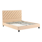 Double bed Franky pu beige 160x200cm - Image 2