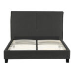 Double bed Majus charcoal-beige fabric 160x200cm - Слика 4