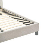 Double bed Majus grey-beige fabric 160x200cm - Слика 5