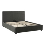 Double bed Bedkapakoworld dark grey fabric 160x200cm - Слика 3