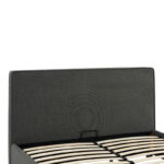 Double bed Bedkapakoworld dark grey fabric 160x200cm - Слика 6