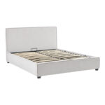 Double bed Bedkapakoworld grey fabric 160x200cm - Слика 3
