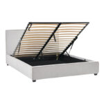 Double bed Bedkapakoworld grey fabric 160x200cm - Слика 4