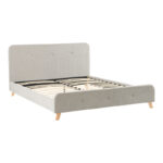 Double bed Restel grey-beige fabric 160x200cm - Слика 4