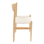 Conan chair natural beech wood-seat natural rope 52x46x78cm - Слика 2