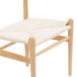 Conan chair natural beech wood-seat natural rope 52x46x78cm - Слика 4