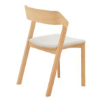 Danas chair natural solid wood - off-white cushion 49x52x78cm - Слика 2