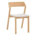 Danas chair natural solid wood - off-white cushion 49x52x78cm