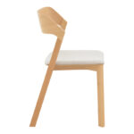 Danas chair natural solid wood - off-white cushion 49x52x78cm - Слика 3