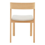 Danas chair natural solid wood - off-white cushion 49x52x78cm - Слика 5