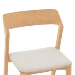 Danas chair natural solid wood - off-white cushion 49x52x78cm - Слика 6