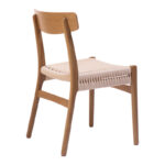 Safal chair oak oak wood-seat ecru rope 51x50x78cm - Image 2