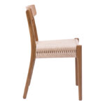 Safal chair oak oak wood-seat ecru rope 51x50x78cm - Image 3