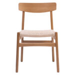 Safal chair oak oak wood-seat ecru rope 51x50x78cm - Image 4