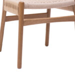 Safal chair oak oak wood-seat ecru rope 51x50x78cm - Image 6