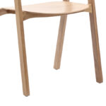 Rayson armchair natural oak wood 54x56x78cm - Image 6