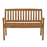 Two-seater bench Jerdu natural acacia wood 120x61x87cm - Слика 2