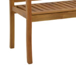 Two-seater bench Jerdu natural acacia wood 120x61x87cm - Слика 6