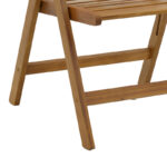 Foldable 5 position armchair Warmo acacia wood natural 62x66x110cm - Image 6