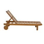 Sunlounger Weylar acacia wood natural 60x193x30 - Image 3