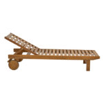 Sunlounger Weylar acacia wood natural 60x193x30 - Image 4