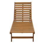 Sunlounger Weylar acacia wood natural 60x193x30 - Image 6