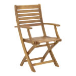 Gorpo folding armchair natural acacia wood 57x59x93cm
