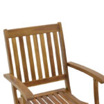 Joter folding armchair natural acacia wood 53x60x90cm - Image 6