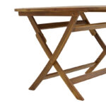 Falov folding table natural solid acacia wood 130x80x72cm - Слика 6