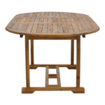Sopho table expandable natural acacia wood 200/150x100x75cm - Image 3
