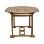 Sopho table expandable natural acacia wood 200/150x100x75cm - Image 4