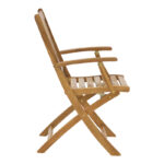 Mobie folding armchair natural acacia wood 56x61x89cm - Слика 3