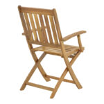 Recofly folding armchair natural acacia wood 52x53x85cm - Слика 2