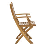 Recofly folding armchair natural acacia wood 52x53x85cm - Слика 3