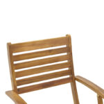 Recofly folding armchair natural acacia wood 52x53x85cm - Слика 6