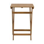 Foldable table Lazio natural acacia wood 50x50x70cm - Image 3