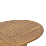 Warmo-Sopho Ι dining table set of 5 natural solid acacia wood 200/150x100x75cm - Слика 4