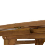 Warmo-Sopho Ι dining table set of 5 natural solid acacia wood 200/150x100x75cm - Слика 5