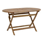 Mobie-Falov dining table set of 7 natural solid acacia wood 130x80x72cm - Слика 2