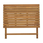 Elijie-Jaybo dining table set of 5 folding natural solid acacia wood 100x65x72cm - Image 4