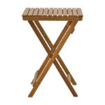 Dining table Recofly-Lazio set of 5 folding natural solid acacia wood 50x50x70cm - Слика 3