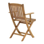 Dining table Recofly-Lazio set of 5 folding natural solid acacia wood 50x50x70cm - Слика 6