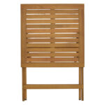 Dining room Bistrual-Perdu set of 3 folding natural solid acacia wood 60x60x72cm - Image 4