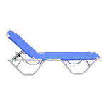 Dessie aluminum stackable textilene blue 56x188x30cm - Слика 2