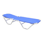 Dessie aluminum stackable textilene blue 56x188x30cm - Слика 3