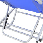 Dessie aluminum stackable textilene blue 56x188x30cm - Слика 5