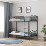 Bunk bed  Mordecai black metal 97.5x200x165cm - Слика 2